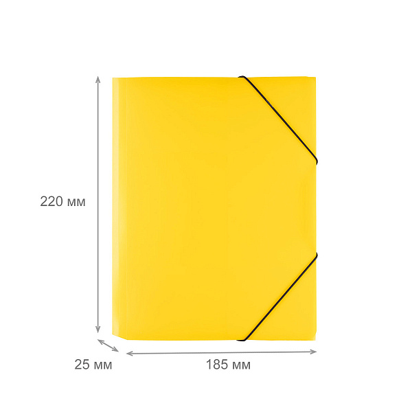 Папка на резинке А5 "Expert Complete" Classic 500 мкм 25 мм песок желтый EC23444519