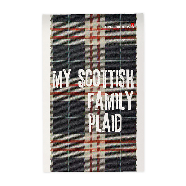 Блокнот А5 40 л. "ШОТЛАНДКА" 3 ВИДА