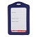 Бейдж вертикальный Hatber, 72 х 112мм (внутр.54 х 87мм), экокожа, синий