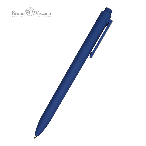 Ручка шариковая автомат. 0,7 мм "SoftClick.NAVY" СИНЯЯ