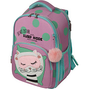 Рюкзак школьный "deVENTE. Next. Sleep Mode" жесткий 37x28x18 см (17 л) вес 1000 г, 2 отд. на молнии для формата A4, карман с органайзером, 1 передний карман, 2 боковых кармана сеточкой на резинке, эргономичная формоустойчивая спинка с двойной вентиля