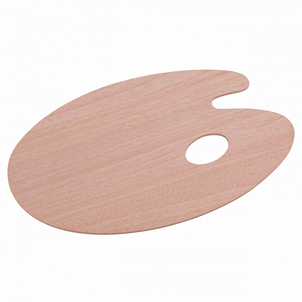 Палитра дерево 20 х 30 овальная ДВП , толщина 3 мм