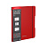 Тетрадь А5+ 48 л. кл. в съемной пластиковой обложке ErichKrause FolderBook Classic, красный, 