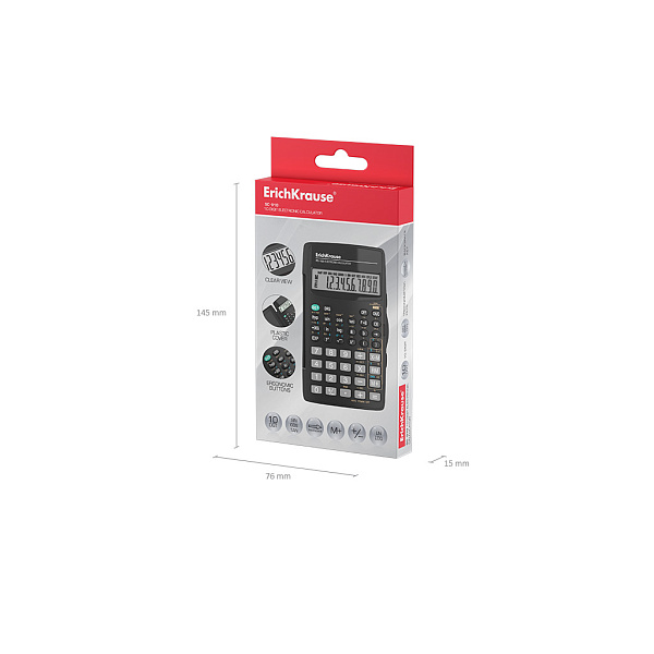 Калькулятор научный 10-разр., ErichKrause® SC-910 Classic, черный