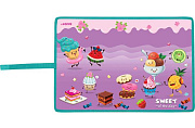 Накладка на стол "deVENTE. Sweet" 43x29 см, пластиковая 500 мкм, с цветным рисунком, с окантовкой и застежкой-липучкой, в пластиковом пакете