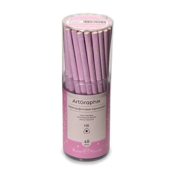 КАРАНДАШ ЧЕРНОГРАФИТОВЫЙ "ArtGraphix. Zefir. Сакура" НВ (пластиковый корпус) (10129060/020919/0023498,КИТАЙ)