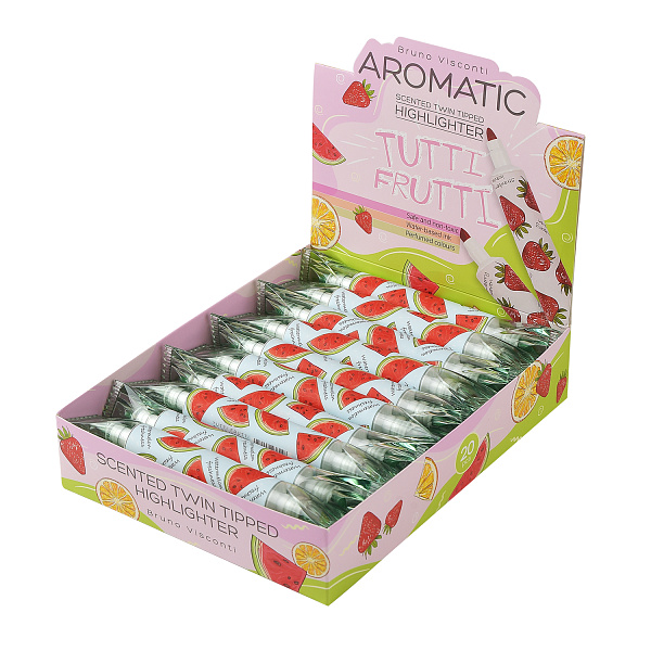 Маркер-текстовыделитель С ЗАПАХОМ "TUTTI FRUTTI", ЗЕЛЕНЫЙ, АРБУЗ