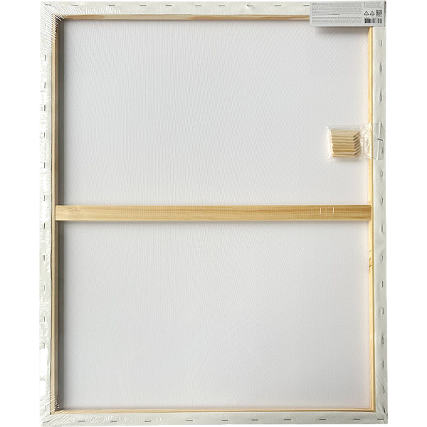 Холст на подрамнике 60*80 см грунтованный 100% хлопок 280 г/м², мелкое зерно, цвет белый, набор клиньев, "deVENTE. ARTISTIC STUDIO" термоусадочная пленка