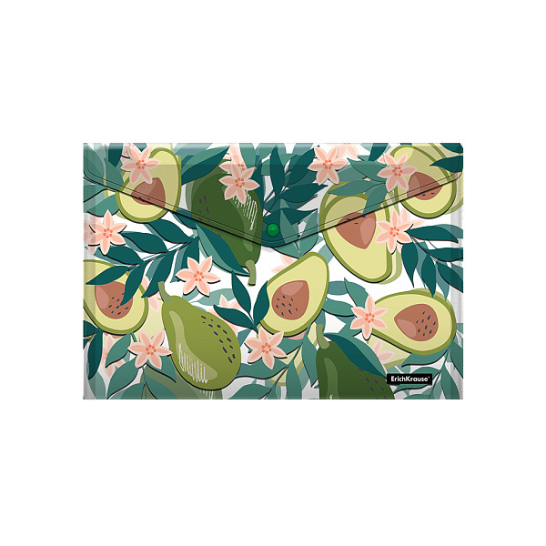 Папка-конверт на кн. А4 ErichKrause Avocado Dusk, пластиковая 