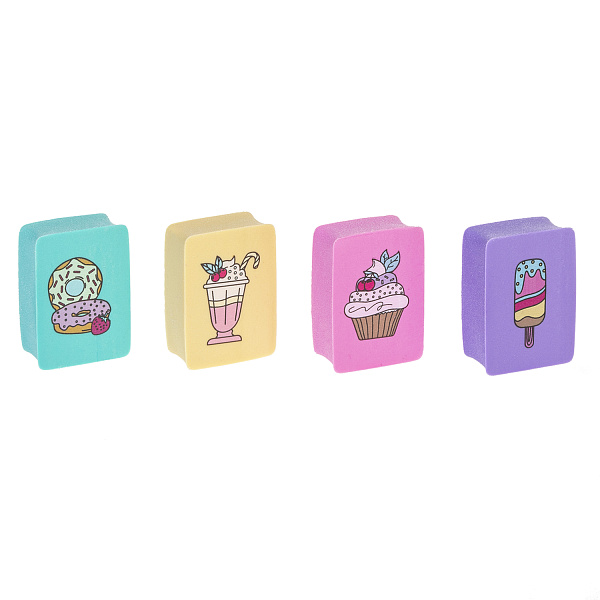 Ластик Hatber Sweets из термопластичной резины 28х18х9 мм 