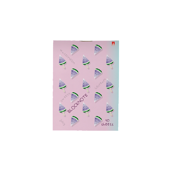 Блокнот А7 40 л. "АРБУЗИКИ" 3 ВИДА