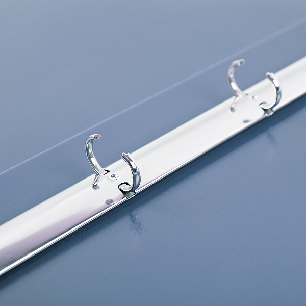 Папка 4 кольца 25 мм А4 "Expert Complete"   Trend ICEberries 700 мкм  d - 17 мм голубика