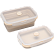 Ланчбокс складной герметичный "deVENTE" бежевый, прямоугольный, 800 мл, 18,5x13x7 см, в сложенном виде высота 3 см, силиконовый, с пластиковой крышкой, с отвестием вентиляции и силиконовой заглушкой, 