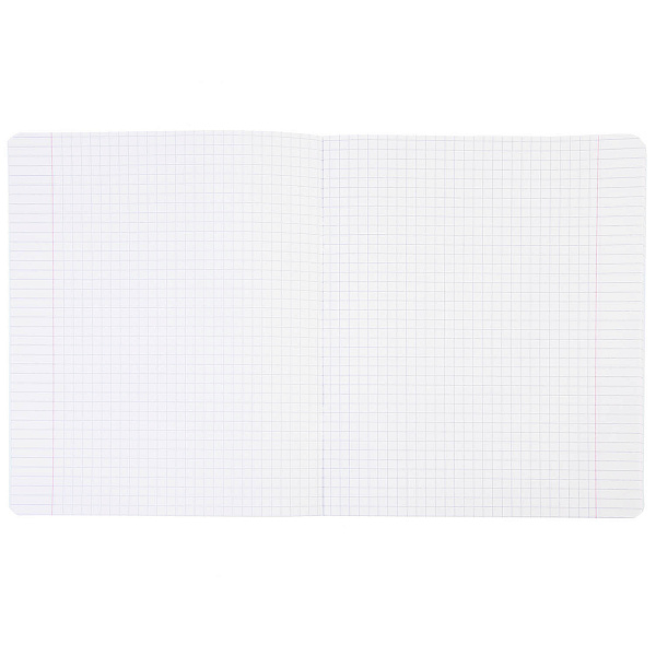 Тетрадь 12 листов в клетку, пластиковая обложка "Зелёная" 60-65г/кв.м