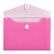 Папка-конверт на кн. "РОЗОВЫЙ" (полипропилен, 10.5х7.4 см, 1 отд., кнопка, печать в 1 краску)