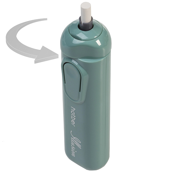 Ластик электрический Hatber ILLUSION со сменными насадками в блистере с европодвесом