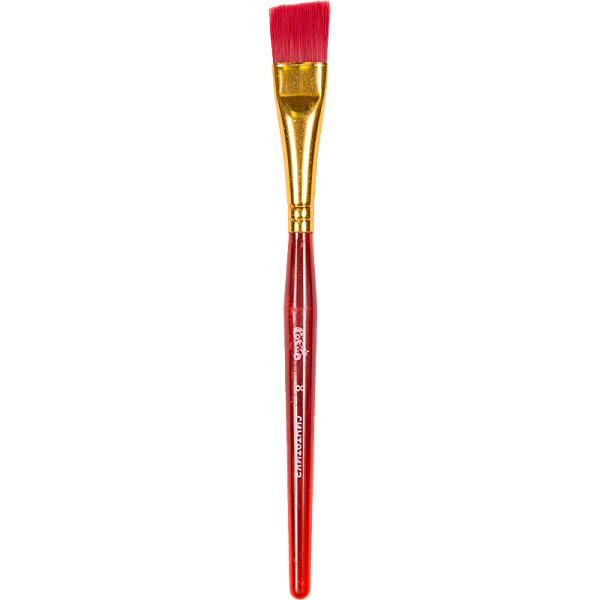 Набор кистей 6 шт. "deVENTE. Cosmo" (синтетика круглые № 2, 3, 4, плоские № 5, 6, 8) ручка пласт., окрас волоса и ручки в ярких цветах, в пластиковой упаковке с картонной подложкой и резинками-фиксаторами кистей