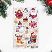 Декоративные наклейки "Happy New Year" 10х16 см