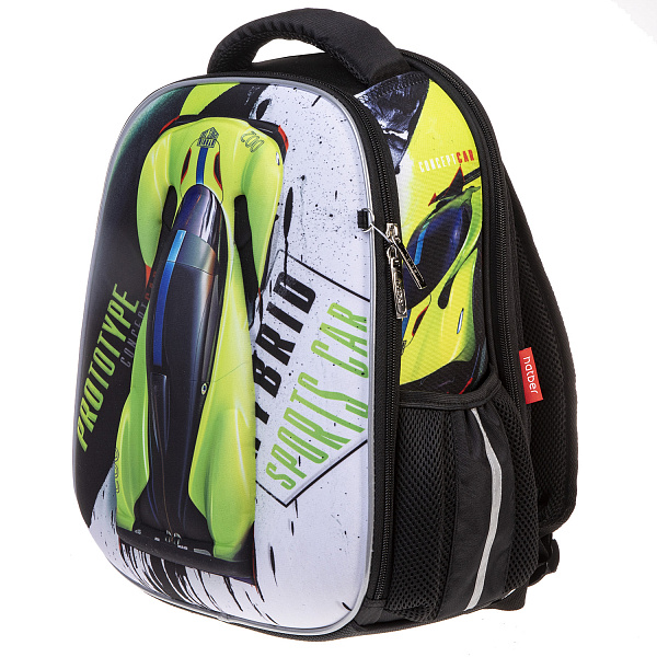 Рюкзак Hatber ERGONOMIC plus -Autosport- 38Х29Х16 СМ EVA материал 3D эффект нагрудная стяжка светоотраж. 2 отделения 2 кармана