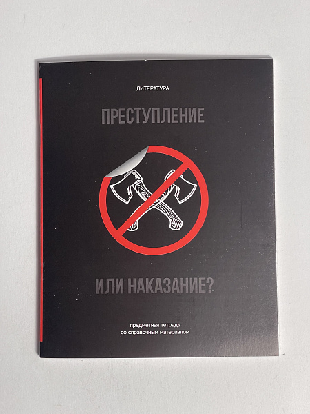 Тетрадь предметная 48 листов  "Фразочки"  Литература, со справочным материалом, обложка мелованный картон, блок офсет
