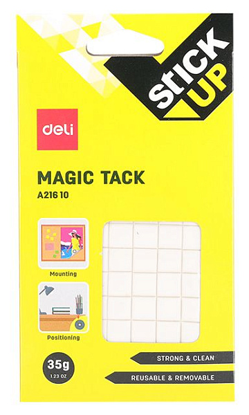Пластины клеевые Deli 35 гр корп.желтый блистер Stick UP