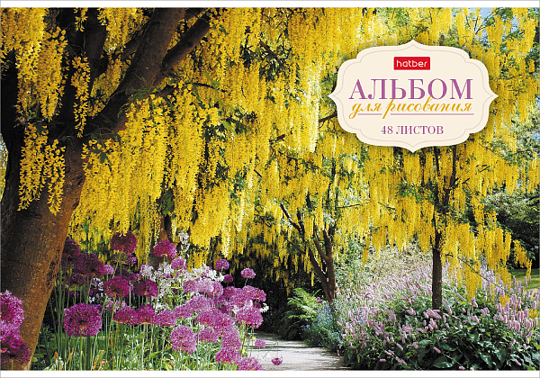 Альбом для рисования 48 листов "Ассорти" Выпуск №2 на скобе