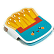 Бумага на л/п  45*45 50л. "deVENTE. Fast Food" офсет 80 г/м², печать 4+0, 6 дизайнов, в пластиковой банке