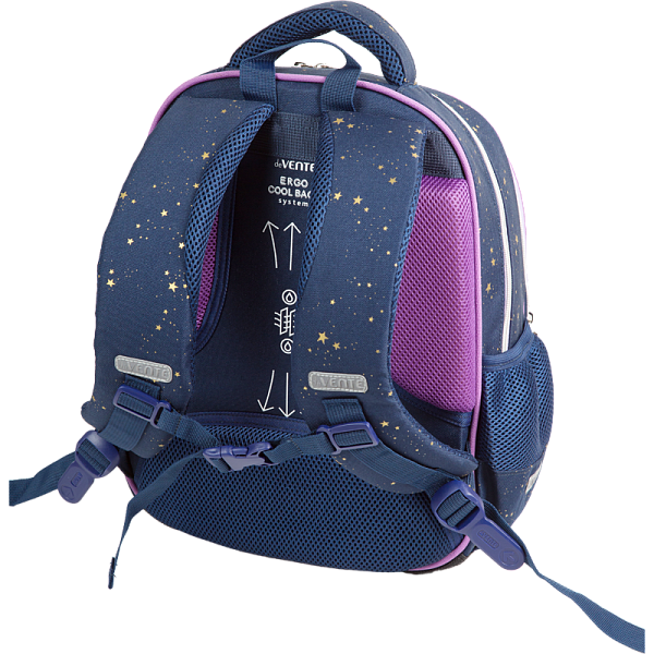 Рюкзак "deVENTE. Grade. Chiisana Hoshi" школьный жесткий 37x28x16 см (16 л) вес 700 г, 1 отд. на молнии с разделителями для учебников, 1 отделение с органайзером, 2 передних кармана, 2 боковых кармана сеткой на резинке, эргономичная формоустойчивая в