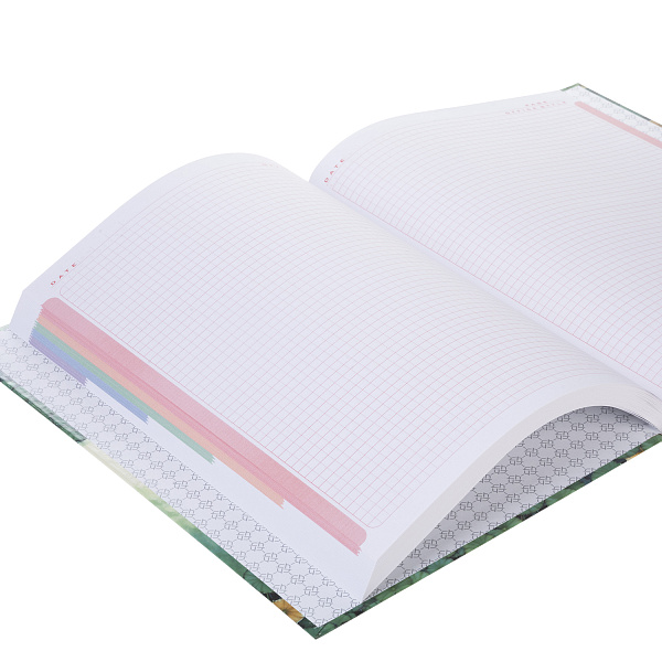 Бизнес-блокнот А4 120 л. кл. тв.переплет "Дыхание тишины" 210х290мм 5-цв. блок, глянц. ламин. запечат. форзац