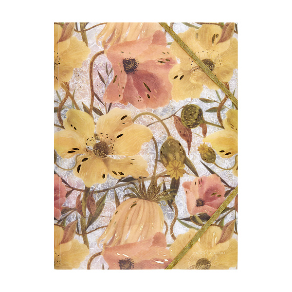 Папка файл на резинке А4 "FLORA.ЦВЕТОЧНАЯ СТРАСТЬ"