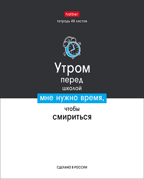 Тетрадь 48 л. кл. "Люблю школу" 65г/кв.м 10 дизайнов в коробе 
