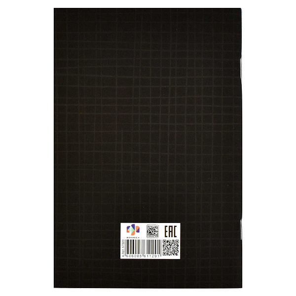 Блокнот 120*185 40 л. ТОЧКА "ФРАЗЫ С ХАРАКТЕРОМ" /Блок - белый офсет 65 г/м², мягкий переплёт (2 скобы), пленка софт тач вельвет,