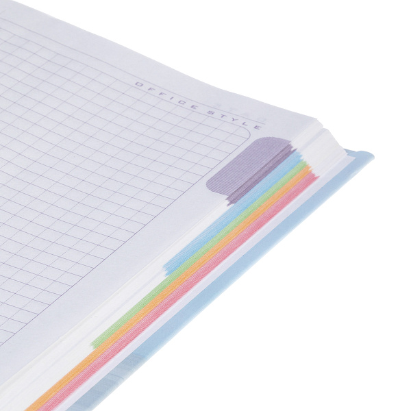 Бизнес-блокнот А5 80 л. кл. "Звездный котик" 167х216мм 5-цв. блок тв.переплет мат.ламин. 3D фольга