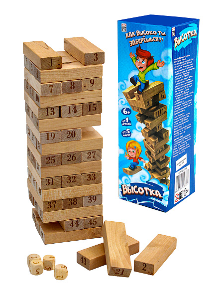 Игра настольная "Башня" пластик,магнит, Высота"25 см (6,4х25,8х8,2 см) "Рыжий кот"
