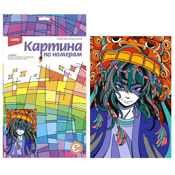 Картина по номерам 20*30 АНИМЕ "Танец дракона"