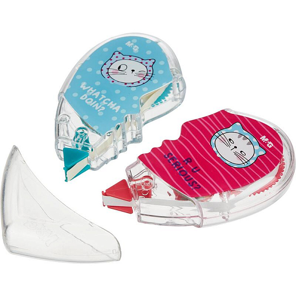 Корректир. лента 5мм х 5м M&G So Many Cats 2 шт.в упак, в ассорт