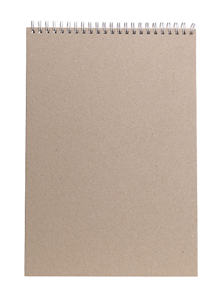 Скетчбук А4 50 л. "ТРИ ЦВЕТКА" на гребне, жесткая подложка, блок крафт