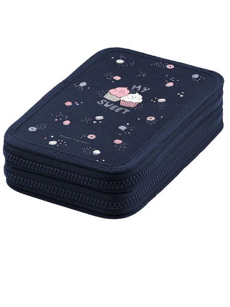 Пенал 2секц. 200*130 "MY SWEET" синий