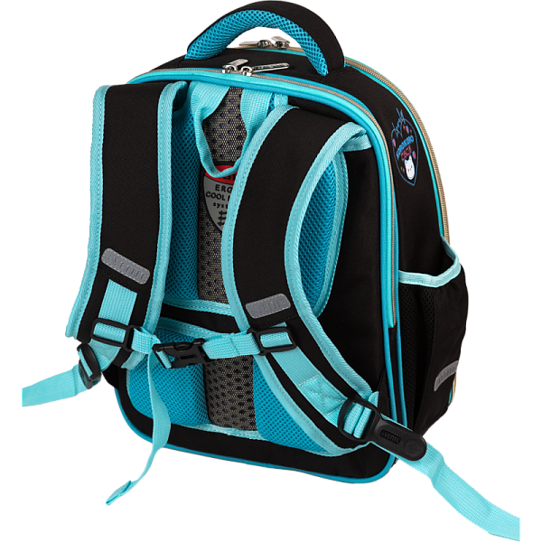 Рюкзак школьный "deVENTE. Junior. Korokoro" жесткий 35x27x13 см (14 л) вес 800 г, 1 отд. на молнии с разделителями для учебников, с органайзером, 1 отделение для формата A4, 2 боковых кармана сеточкой на резинке, эргономичная формоустойчивая спинка с