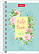Записная книжка А7 40 л. кл. на гребне "Floral dreams" 67х102мм 