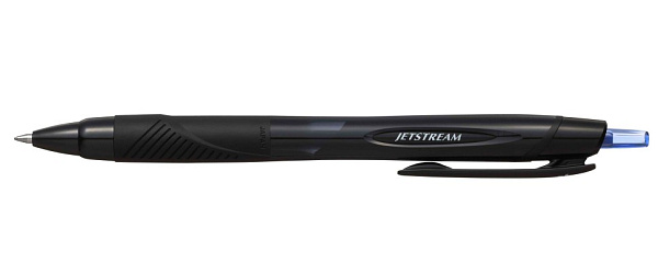 Ручка шариковая автомат. 0,7 мм Uni Jetstream ЧЕРНАЯ, SXN-157S  синий корпус
