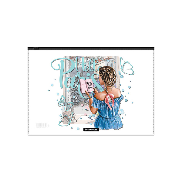 Папка на молнии А4 Zip-пакет ErichKrause® Dreamy Girls ассорти 