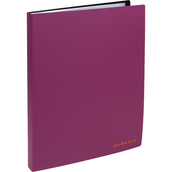 Папка 40ф А4 "deVENTE. Esthetics" полипропилен 700 мкм, бургунди, фактура "soft-touch" вкладыши 30 мкм, внутренний карман 160 мкм, индивидуальная упаковка, A4 (235x310x25 мм) 