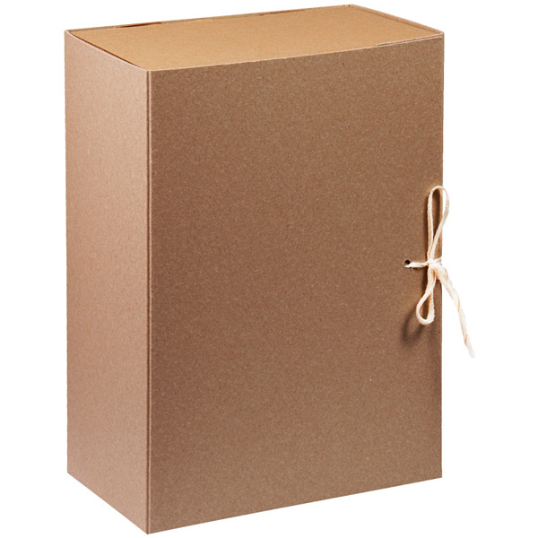 Короб архивный с завязками INDEX разборный, без покрытия, 150мм, клапан МГК, до 1400л