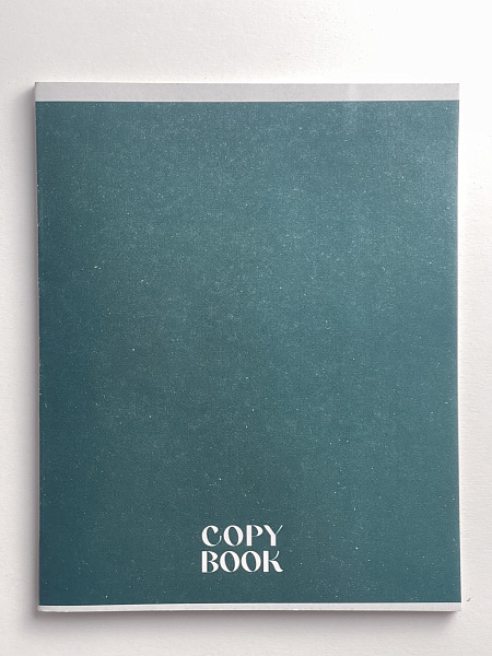 Тетрадь 36 листов, линейка, обложка мелованная бумага, блок №2, зеленая