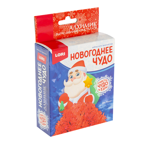 Выращивание кристаллов. Фигурки "Дед Мороз"