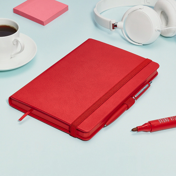 Ежедневник недат А5 "MONACO" (КРАСНЫЙ)