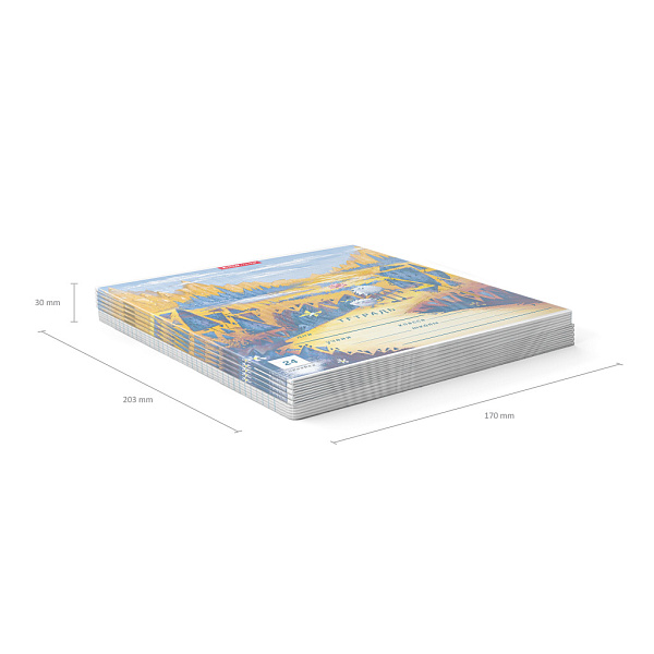 Тетрадь 24 листа в линию "Далекая планета", ErichKrause®