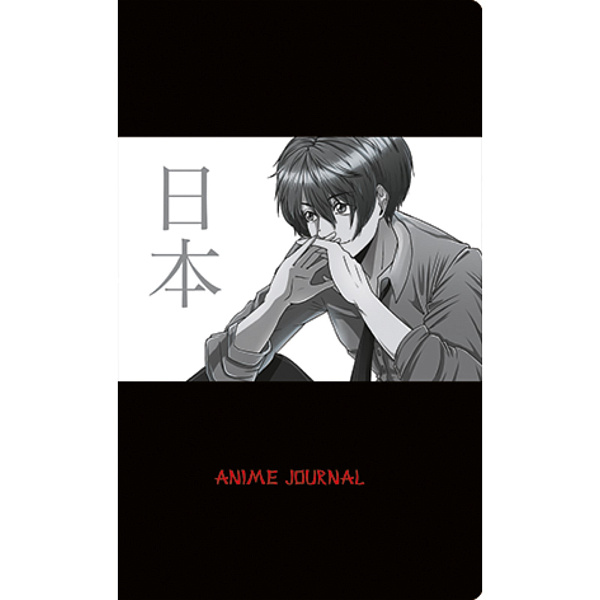 Записная книжка А4 80 л "АНИМЕ 6",кл. скрепка, 65г/м2, Софт тач с выбор.УФ-лаком, 130х210мм, 100% белизна