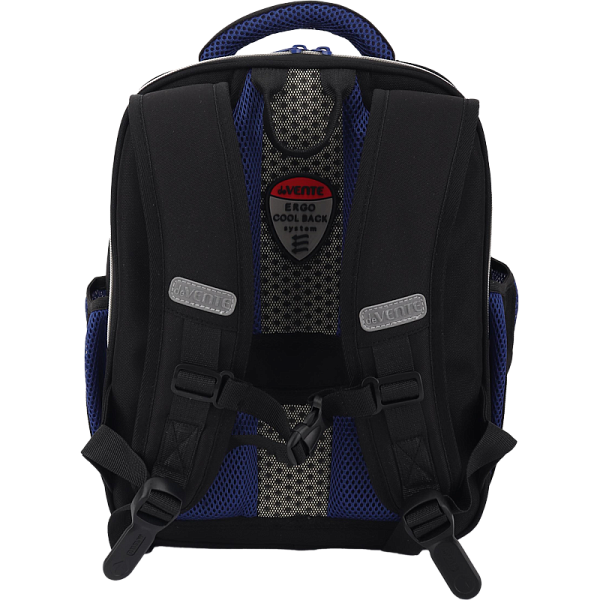 Рюкзак "deVENTE. Junior. Hey Bro" школьный жесткий 35x27x13 см (14 л) вес 800 г, плотный износостойкий полиэстер с водоотталкивающей пропиткой, 2 отделения (одно отделение на молнии с разделителями для учебников и органайзером, другое отделение на мо